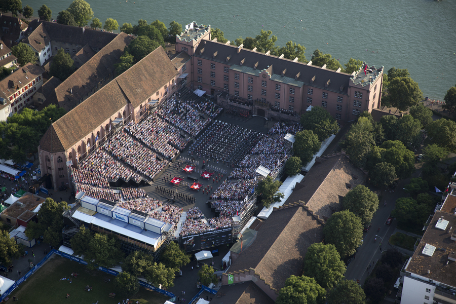 Basel Tattoo aerial photo (c) Patrick Straub