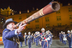 Schweiz_Basel Tattoo_Aufführung_Detailansicht Degeridoospieler