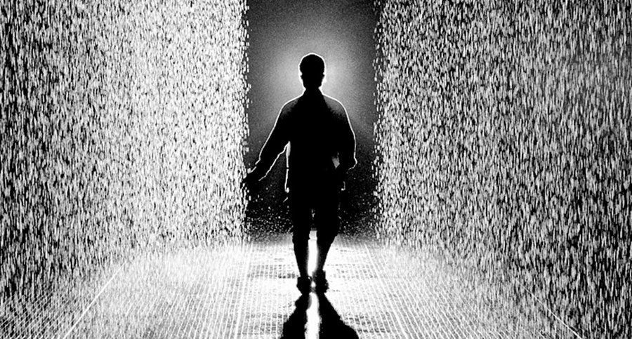 Rain Room by rAndom International (c) Dev Joshi/ rAndom International