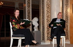 Lesung von Annett Renneberg und Bernd Lange aus dem „West-östlichen Divan“ von Goethe im Festsaal des Stadtschlosses von Weimar. © Klaus Gallas