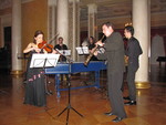 Konzert im Festsaal des Stadtschlosses von Weimar mit der Saxophon Klasse von Koryun Asatryan der Hochschule für Musik München. © Klaus Gallas